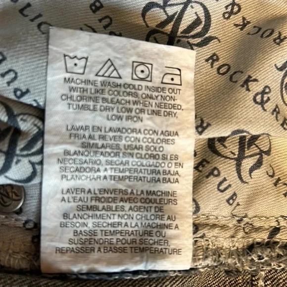 Rock & Republic 30x30 men jeans .Blue,slim straight,embroidered logo NWT - Picture 14 of 15